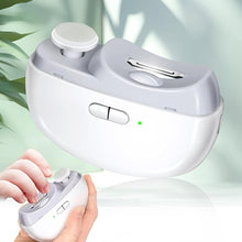 Load image into Gallery viewer, Electric Nail Clipper with Light &amp; 2 Speeds, Automatic Baby Nail Trimmer Electric, Nail Polisher 2 in 1 Design, USB Rechargeable Safety Electric Nail File for Babies, Kids, Adults and Seniors
