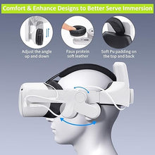 Load image into Gallery viewer, TechKen Headphone Comfort Battery Head Strap 8000mAh Compatible with Quest 2 Accessories On-Ear Audio Elite Strap Replacement for Enhanced Sound, Elite Head Strap for Meta/Oculus Quest 2
