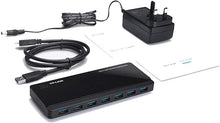 Load image into Gallery viewer, TP-Link Powered USB Hub 3.0 with 7 USB 3.0 Data Ports and 2 Smart Charging USB Ports. Compatible with Windows, Mac, Chrome &amp; Linux OS, with Power On/Off Button, 12V/4A Power Adapter(UH720)
