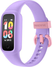 Load image into Gallery viewer, BIGGERFIVE Vigor 2 L Kids Fitness Tracker Watch for Girls Ages 5-15, IP68 Waterproof, Activity Tracker, Pedometer, Heart Rate Sleep Monitor, Calorie Step Counter Watch, Lilac
