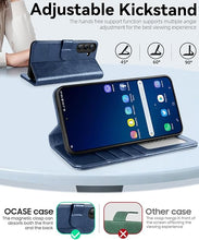 Load image into Gallery viewer, OCASE Compatible with Galaxy S25 Plus Wallet Case, PU Leather Flip Folio Case with Card Holders RFID Blocking Kickstand [Shockproof TPU Inner Shell] Protective Phone Cover 6.7 Inch 2025, Blue
