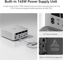 Load image into Gallery viewer, Beelink GTi14 AI Mini PC,Intel Ultra 9 185H (up to 5.1GHz) 16C/22T,32GB DDR5 5600MHz 1TB PCIe4.0x4 SSD,Mini Computer Support Triple Display/Dual 2.5G LAN/Thunderbolt 4/WiFi7/BT5.4/USB3.2
