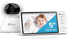 Load image into Gallery viewer, iFamily Baby Monitor with Camera and Audio – 720P HD Resolution, Large Display, 3500mAh Battery, Night Vision, Remote Pan, Tilt, and Zoom – Two-Way Talk, Lullabies, Thermal Monitor, 960ft Range
