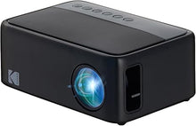 Load image into Gallery viewer, KODAK FLIK X1 Mini Pico Projector | Portable Compact 100” Projector with Remote Control &amp; 2W Speakers Plays Movies, TV Shows &amp; Games | Compatible with HDMI, USB, AV, Smartphone, Firestick Black
