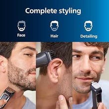 Load image into Gallery viewer, Philips Norelco Multigroom 3000 Series, All-in-One Shaver, Beard Trimmer and Hair Clipper, 15-Piece Men&#39;s Grooming Kit for Beard, Face, Nose, Ears, Head, No Blade Oil Needed, Storage Pouch, MG3770/40

