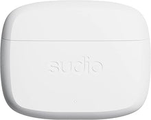 Load image into Gallery viewer, Sudio N2 Pro True Wireless Bluetooth in-Ear Earbuds with ANC - Multipoint Connection, IPX4 Water Resistant, USB-C and Wireless Charging, Microphone, 30h Play Time with Charging Case (White)
