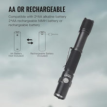 Load image into Gallery viewer, ThruNite Archer 2A C LED Rechargeable Flashlight, High 1000 Lumens AA Flashlight with Lanyard, IPX8 Waterproof Dual Switch Small Outdoor Light for Hiking, Camping, Everyday Use, EDC - CW
