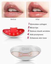Load image into Gallery viewer, Red Light Device, FERNIDA 2 in 1 Lip and Eye Care Tool with Heated for Anti-Aging, Smooth Lip Wrinkles, Lip Plumper and Reduce Dark Circles, 4 Levels Heating Temps, White
