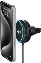 Load image into Gallery viewer, iOttie Velox Qi2 Mini Wireless Charging Car Mount - MagSafe Compatible Air Vent Phone Mount with 15W Charging for Qi2-enabled Smartphones Including iPhone 12, 13, 14, 15 and 16. Car Charger Included.
