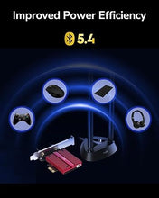 Load image into Gallery viewer, Cudy WiFi 7 WE9300S PCIe WiFi Card for PC, 6GHz Tri-Band Wireless Adapter, Intel BE200 Chipset, Bluetooth 5.4, High Gain Antenna, Easy Installation
