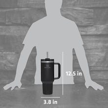 Load image into Gallery viewer, Stanley Quencher H2.0 FlowState Stainless Steel Vacuum Insulated Tumbler with Lid and Straw for Water, Iced Tea or Coffee, Smoothie and More, Black , 40 oz
