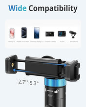 Load image into Gallery viewer, UBeesize 72" Phone Tripod - Tripod for iPhone &amp; Selfie Stick with Phone Holder &amp; Remote - Upgraded, Stable &amp; Portable Stand for iPhone 16/15/14, Android, Cameras &amp; Action Cams
