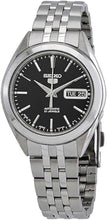 Load image into Gallery viewer, SEIKO 5 Black Dial Stainless Steel Men&#39;s Watch SNKL23J1

