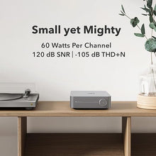 Load image into Gallery viewer, WiiM Amp Pro: Multiroom Streaming Amplifier | Compatible with Google Cast, Alexa | HDMI, Voice Control | Stream from Spotify, Amazon Music, Tidal &amp; More - Dark Gray
