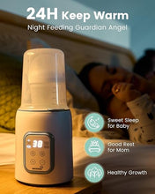 Load image into Gallery viewer, Bottle Warmer, GROWNSY 8-in-1 Fast Baby Milk Warmer with Timer for Breastmilk or Formula, Accurate Temperature Control, with Defrost, Sterili-zing, Keep, Heat Baby Food Jars Function
