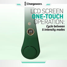 Load image into Gallery viewer, Portable Neck Fan Rechargeable USB, 5 Adjustable Modes, 4000 mAh Battery, 4-6 Hour Battery, Bladeless Fan Design, LCD Screen, Super Quiet Fan, 360° Coverage (Green)
