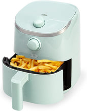 Load image into Gallery viewer, Tasty Personal Air Fryer, Healthier Meals in Minutes, Adjustable Temp Control up to 400°F, Easy-to-Use Design, Nonstick Basket and Tray Made without PFAS, PFOA, PFOS &amp; PTFE, 900 Watts, 2-Quart, Aqua
