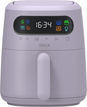 Load image into Gallery viewer, CRUX x Marshmello 3.0 QT Digital Air Fryer with TurboCrisp Technology, Touch Screen Temperature Control, Timer and Auto Shut-off, Fully Programmable, Silicone Cupcake Molds Included, Lavender
