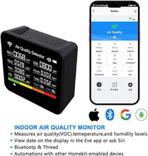 Load image into Gallery viewer, 14-in-1 Air Quality Monitor, Indoor Temperature Sensors, Detect PM2.5/PM1.0/PM10/CO2/CO/TVOC/HCHO/Temperature/Humidity, Air Quality Meter for Home Office School Hotel
