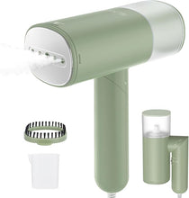 Load image into Gallery viewer, Handheld Steamer for Clothes, 1200W Foldable Travel Steamer, 20 Sec Preheat Garments Wrinkle Remover, 120V Portable Hand Steamer with 150ml Water Tank, Clothes Steamer for Home Travel-GREEN
