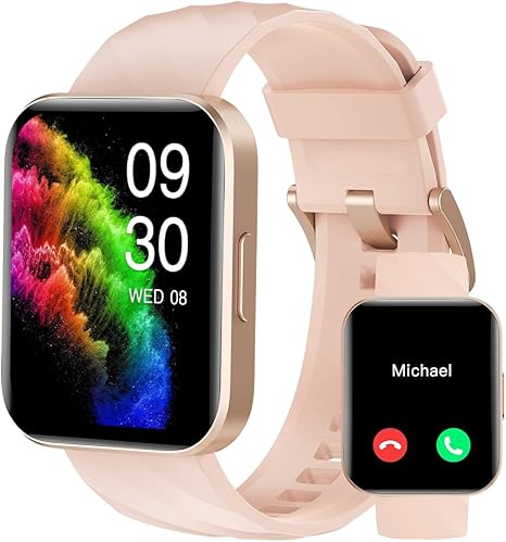 RUIMEN Smart Watches for Women Men (Answer/Make Calls) Compatible with iPhone/Android Phones, 1.85