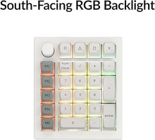 Load image into Gallery viewer, Keychron Q0 Max Wireless Custom Mechanical Numpad, 2.4 GHz/Bluetooth 5.1/Wired QMK Number Pad, RGB Hot-Swappable with Gateron Banana Switch for Laptop Mac Windows Linux - White
