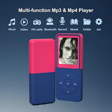 Load image into Gallery viewer, Mp3 Player with Bluetooth,Digital Classic Portable Walkman Mp3 for Kids,HiFi Lossless Sound Music Player with Photo Viewe/Video/FM Radio/Recording/E-Book,Long Battery Life for Meeting 16GB
