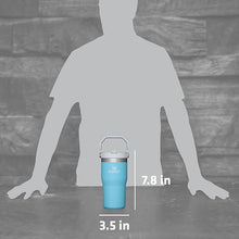 Load image into Gallery viewer, Stanley IceFlow Stainless Steel Tumbler with Straw - Vacuum Insulated Water Bottle for Home, Office or Car Reusable Cup Leak Resistant Flip Cold 12 Hours Iced 2 Days (Pool)
