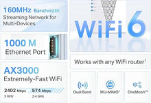 Load image into Gallery viewer, TP-Link AX3000 WiFi 6 Range Extender, PCMag Editor's Choice, Dual Band WiFi Repeater Signal Booster with Gigabit Ethernet Port, Access Point, APP Setup, OneMesh Compatible (RE715X)
