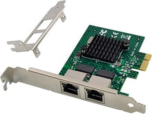 Load image into Gallery viewer, Dual-Port PCIe Gigabit Ethernet Server Adapter with NetXtreme BCM5720-2P Chipset PCI Express 1000M Network LAN Card for Windows Sever Linux Ubuntu VMware
