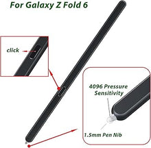 Load image into Gallery viewer, Galaxy Z Fold 6 S Pen Fold Edition for Samsung Galaxy Z Fold 6 5G Stylus Pen,S Pen 6 Fold Edition for Galaxy Z Fold 6 5G Stylus with Replacement Nibs/Tips,EJ-PF946BBEGUS(Black)
