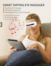 Load image into Gallery viewer, Smart Tapping Eye Massager, 3-Speed Mode, Sleep aid Music, Bluetooth, Vibration Massage, Voice Broadcasting, Vibration Massage, Relieving Eye Soreness, Vision Loss &amp; Fatigue, Dry Eyes etc
