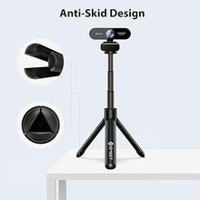 Load image into Gallery viewer, Webcam Tripod, EMEET Professional Webcam Mini Tripod, Portable &amp; Lightweight, Adjustable Height from 5.7-12.2 in, Stable Use, Universal Compatible for Most Webcams/Phones/GoPros/Mirrorless Cameras
