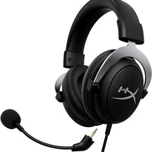 Load image into Gallery viewer, HyperX CloudX, Official Xbox Licensed Gaming Headset, Compatible with Xbox One and Series X|S, Memory Foam Ear Cushions, Detachable Noise-Cancelling Mic, in-line Audio Controls,Black/ Silver
