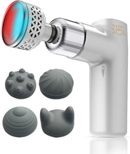 Load image into Gallery viewer, Handheld Massager with Hot &amp; Cold Therapy – Adjustable Silicone Heads for Targeted Relief, Deep Tissue Massage, and Relaxation – Portable, Rechargeable, for Muscle Recovery &amp; Stress Relief
