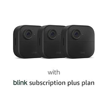 Load image into Gallery viewer, Blink Outdoor 3 camera system (4th Gen) With 1-Year Subscription – Wire-free smart security camera, two-year battery life, HD live view, person detection, Works with Alexa
