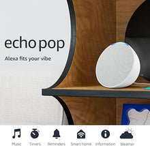 Load image into Gallery viewer, Amazon Echo Pop (newest model), Our smallest Alexa speaker, Fits in any room, Glacier White
