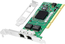 Load image into Gallery viewer, with Intel Chipset 82546 Dual Port Gigabit 8492MT PCI Server Network Card 1000M RJ45 NIC Ethernet Desktop Adapter
