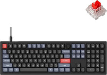 Load image into Gallery viewer, Keychron V6 Wired Custom Mechanical Keyboard Knob Version, Full-Size QMK/VIA Programmable Macro with Hot-swappable Keychron K Pro Red Switch Compatible with Mac Windows Linux Black (Non-Transparent)
