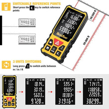 Load image into Gallery viewer, Laser Measure,DEGLASERS 229 Feet Laser Measurement Tool with Dual Angle Display,M/in/Ft Unit Switching,Backlit LCD,Laser Distance Meters for Measure Distance, Area and Volume,Pythagorean Mode
