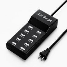 Load image into Gallery viewer, USB Charging Station 50w10A 10-Port USB Charger, Multiport USB Charger Station Hub, Compatible with iPhone, Galaxy, iPad Tablet, and Other USB Charging Devices
