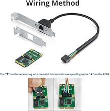 Load image into Gallery viewer, Mini PCIe 1G Gigabit Ethernet Network Card (Intel I210AT), 30-cm Cable Length
