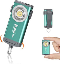 Load image into Gallery viewer, WUBEN G2 Mini Flashlight Keychain, 500 Lumens Rechargeable Pocket Flashlight, 5 Modes Small Led Flashlight, EDC Keychain Brightest Flashlight Magnetic Hat Clip for Travel,Walking,Hiking(Green)
