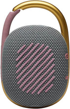 Load image into Gallery viewer, JBL Clip 4 - Portable Mini Bluetooth Speaker, big audio and punchy bass, integrated carabiner, IP67 waterproof and dustproof, 10 hours of playtime, speaker for home, outdoor and travel (Grey)
