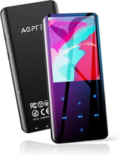 Load image into Gallery viewer, AGPTEK 64GB MP3 Player with Bluetooth 5.3, A19X 2.4&quot; Curved Screen Portable Music Player with Speaker Lossless Sound with FM Radio, Voice Recorder, Supports up to 128GB, Black
