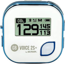 Load image into Gallery viewer, GOLFBUDDY Voice 2S+ Talking GPS Rangefinder, Clip on Hat Golf Navigation, Slope Mode on/Off, 18 Hours Battery Life, Shot Distance Measurement, Preloaded with 40,000 Courses Worldwide (Blue)
