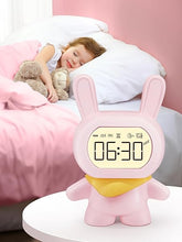 Load image into Gallery viewer, PIKOY Alarm Clock for Kids,Sleep Training Clock for Toddlers,Okay to Wake Clock for Kids with Dimmable Night Light,5 Ringtones+8 Volumes Bunny Kids Clock,1500mAh Rechargeable Alarm Clocks for Bedrooms
