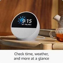 Load image into Gallery viewer, All-new Amazon Echo Spot (newest model), Smart alarm clock with vibrant sound + Alexa, Black
