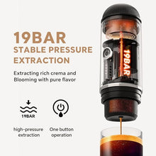 Load image into Gallery viewer, BENFUCHEN Portable Espresso Machine For Travel, USB-C Charging, Self-Heating Electric Espresso Maker, 19 Bar Mini Coffee Maker On the Go For Camping &amp; Hiking For Ground Coffee &amp; NESPRESSOpods, Black
