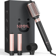 Load image into Gallery viewer, Nimmu Hair Dryer Brush with 120,000 RPM High-Speed Negative Ionic Blow Dryer Brush Fast Drying, Multi Hair Styler Curlers, Professional Hot Air Styler for Curling Volumizing Straightening Styling
